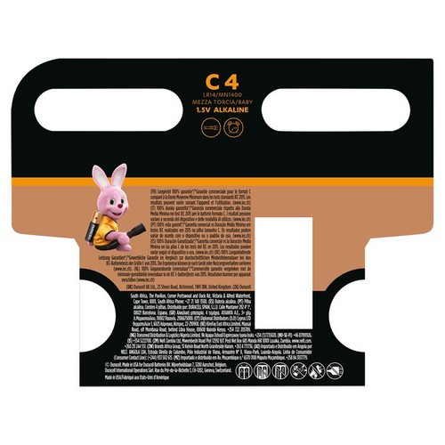 Duracell Plus C Alkaline Batteries thumbnail 2