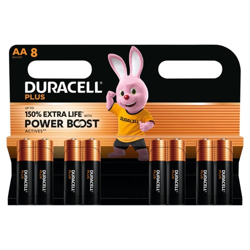 Duracell Plus AA Alkaline Batteries LR6 