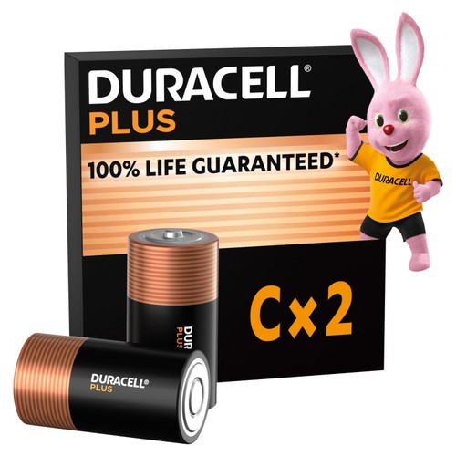 Duracell Plus C Alkaline Batteries 