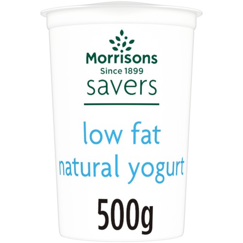 Morrisons Savers Low Fat Natural Yogurt 500g thumbnail 2
