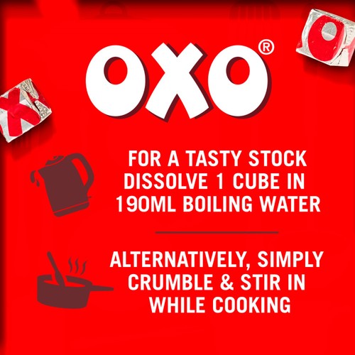 Oxo Reduced Salt Beef Stock 12 Cubes thumbnail 4