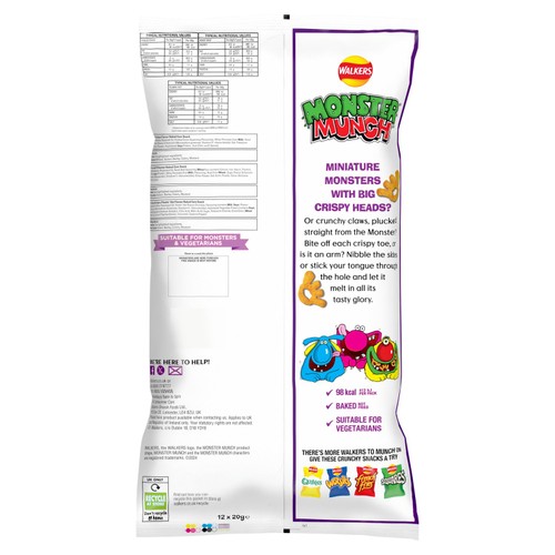 Walkers Monster Munch Variety Multipack Snacks  thumbnail 2