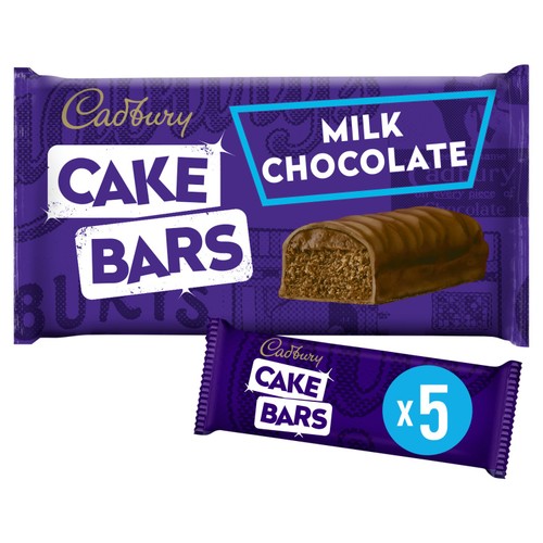Cadbury Milk Chocolate Cake Bars Multipack Snack 5pk