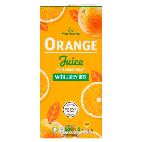 Morrisons Orange Juice with Bits From Concentrate
