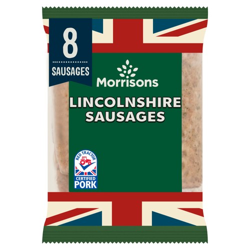 Morrisons Butcher's Style 8 Thick Lincolnshire Sausages 454g