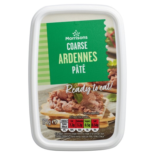 Morrisons Coarse Ardennes Pate Tub