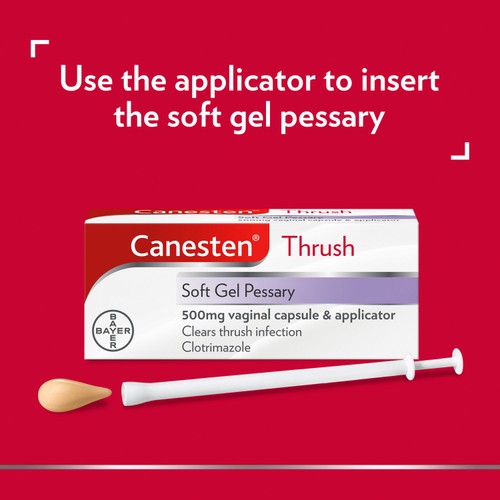Canesten Thrush Combi Soft Gel Pessary & External Cream thumbnail 3
