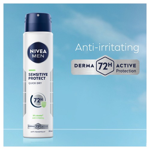 NIVEA MEN Sensitive Protect 72h Anti-Perspirant Deodorant Spray thumbnail 2