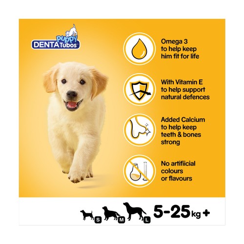 Pedigree Denta Tubo Puppy Dog Dental Treats 3 Sticks thumbnail 2