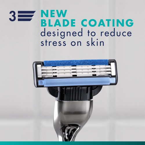Gillette Mach 3 Razors For Men 8 Refill Razor Blades thumbnail 3