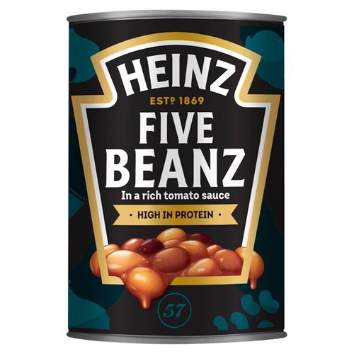 Heinz Mixed Five Baked Beans in a Rich Tomato Sauce 415g thumbnail 2