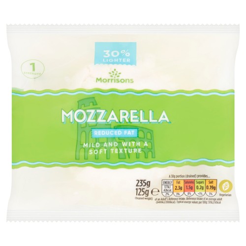 Morrisons 30% Lighter Reduced Fat Mozarella