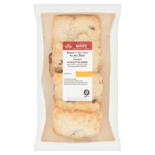 Morrisons The Best Fruit Scones 4 Pack