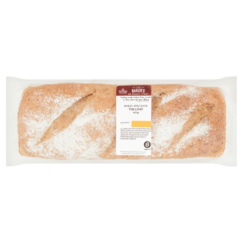 Market Street Wheat Spelt & Rye Tin Loaf   800g
