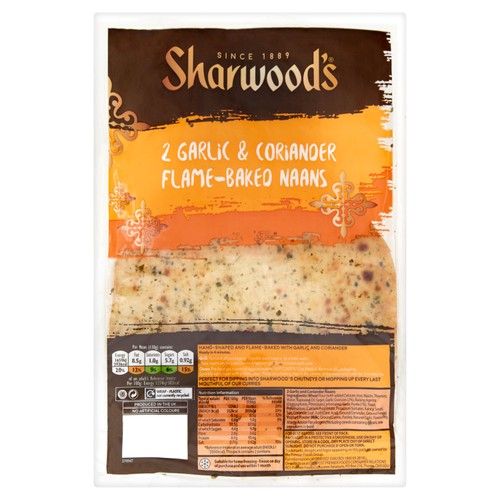 Sharwood's Garlic & Coriander Naans thumbnail 2