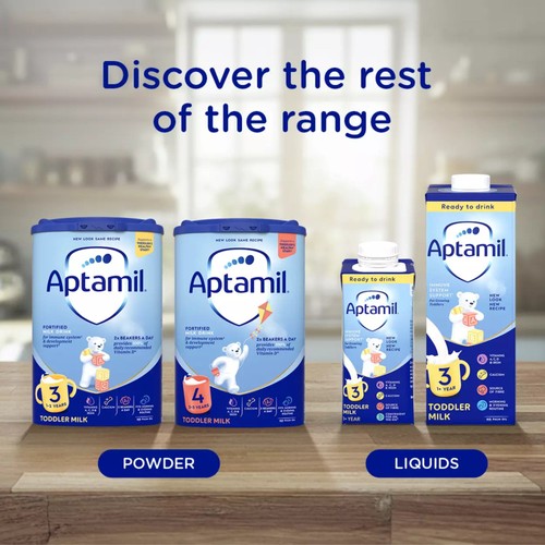 Aptamil 3 Toddler Milk Formula Liquid Ready to Feed 1-3 Years thumbnail 3