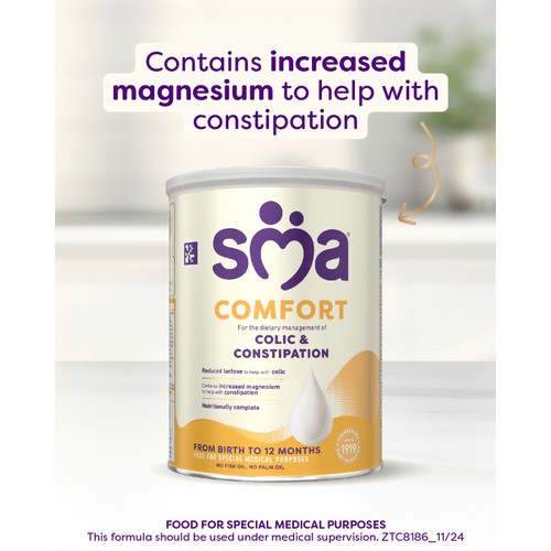 SMA Comfort Easy To Digest Baby Milk Powder Formula From Birth 800g thumbnail 3