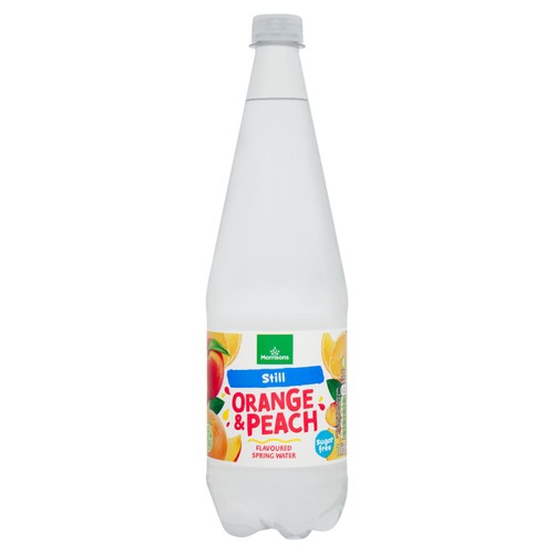 Morrisons No Added Sugar Still Orange & Peach Spring Water 