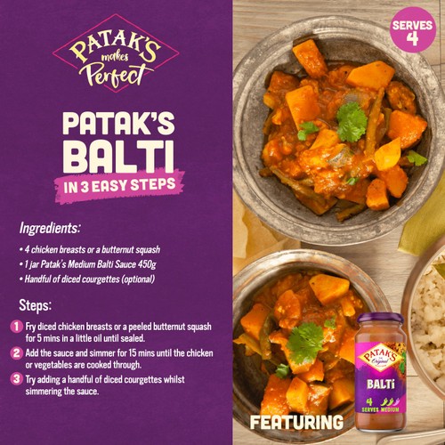 Patak's Balti Indian Curry Cooking Sauce 450g thumbnail 2