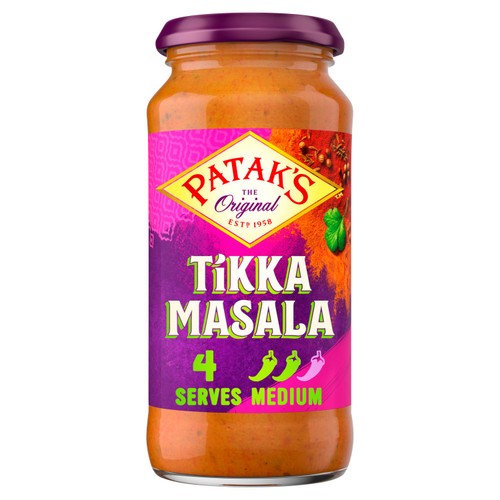 Patak's Tikka Masala Indian Curry Cooking Sauce 450g