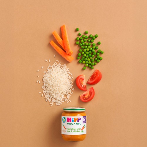 HiPP Organic Vegetables with Rice And Chicken Baby Food Jar 6+ Months 125g thumbnail 3