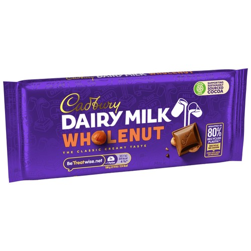 Cadbury Dairy Milk Wholenut Chocolate Bar thumbnail 2