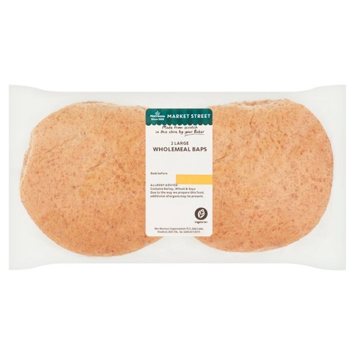 Market Street Large Wholemeal Baps