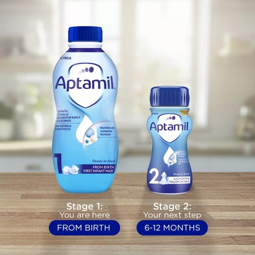 Aptamil 1 First Infant Baby Milk Formula Liquid Ready to Feed from Birth thumbnail 3