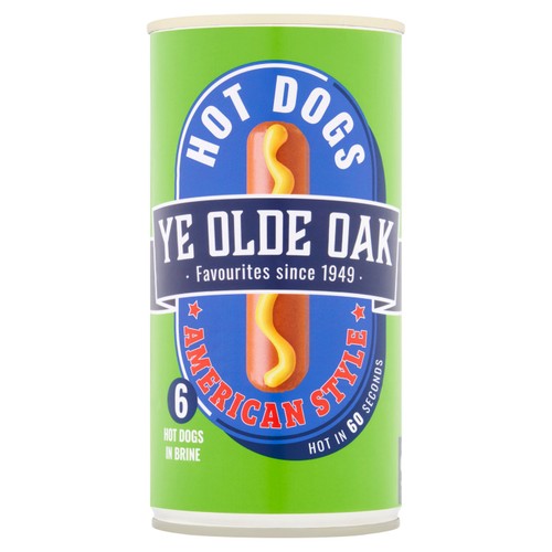 Ye Olde Oak 6 American Style Hot Dogs in Brine (560g)