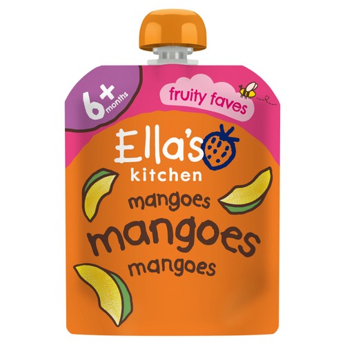 Ella's Kitchen Mangoes Mangoes First Tastes Baby Food Pouch 4+ Months