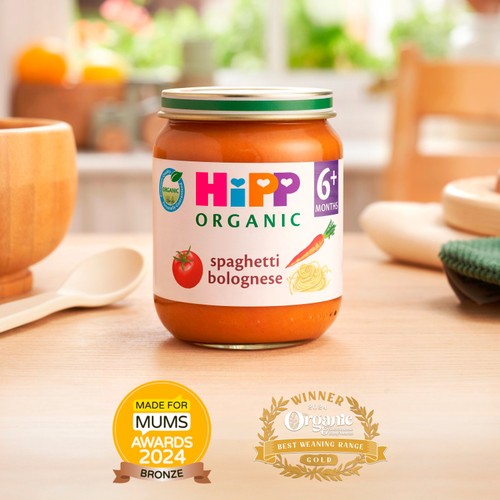 HiPP Organic Spaghetti Bolognese Baby Food Jar 6+ Months 125g thumbnail 2
