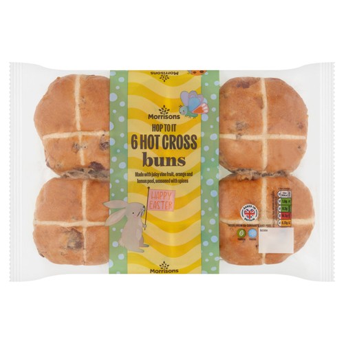 Morrisons Hot Cross Buns 6 Pack