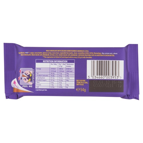 Cadburys Dairy Milk Golden Crisp 54g thumbnail 2
