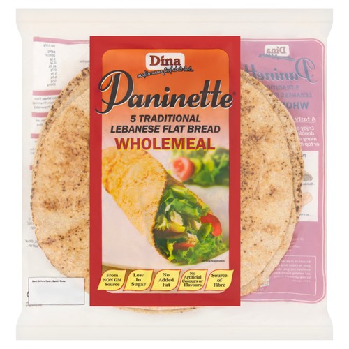 Dina Paninette Wholemeal Bread Wraps