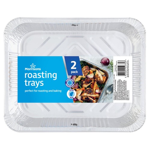 Morrisons Small Roasting Trays 2 Pack