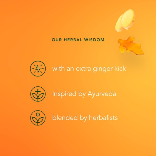 Pukka Three Ginger, Organic Herbal Tea with Galangal & Turmeric, 20 Sachets thumbnail 6