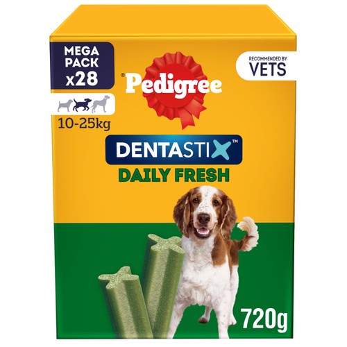Pedigree Dentastix Fresh Adult Medium Dog Treats 28 x Dental Sticks