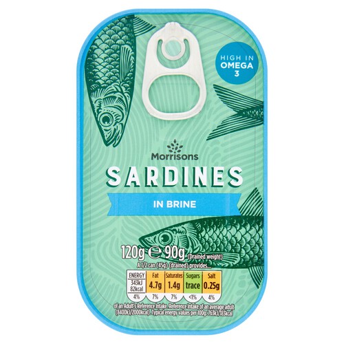 Morrisons Sardines In Brine 120g thumbnail 2