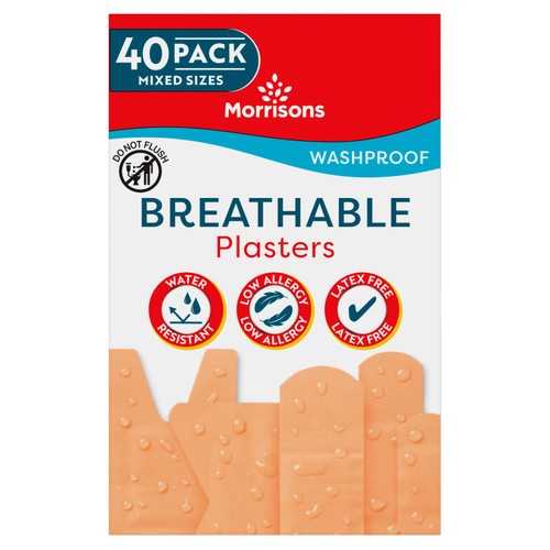 Morrisons Washproof Breathable Plasters