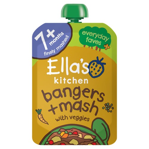 Ella's Kitchen Organic Bangers and Mash Baby Food Pouch 7+ Months