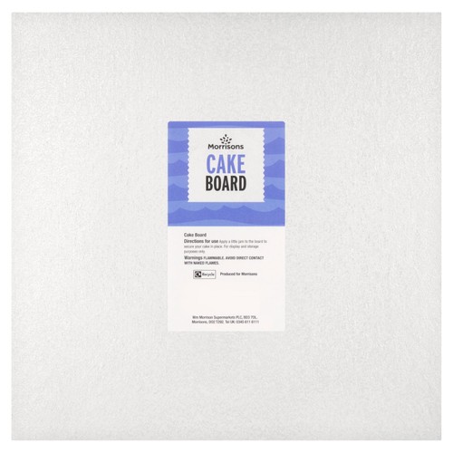 Morrison 25cm / 10" round or square cake board 3mm thick