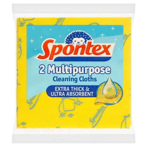 Spontex Multi-Purpose Cloth 2 Pack