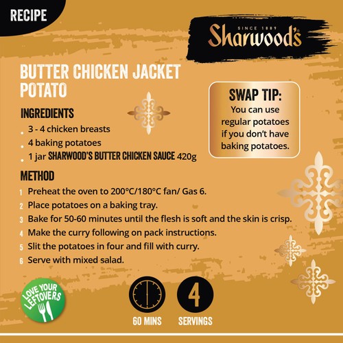 Sharwood's Indian Butter Chicken Mild Curry Cooking Sauce 420g thumbnail 4
