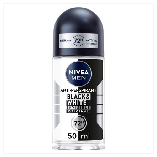 NIVEA MEN Black & White Original 72h Anti-Perspirant Deodorant Roll-On