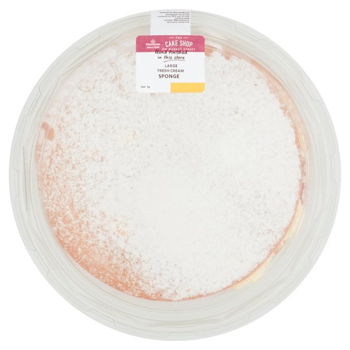 Market Street Large Fresh Cream Sponge