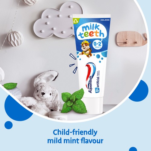 Aquafresh Kids Milk Teeth Toothpaste 0-2 Years, 50ml thumbnail 4