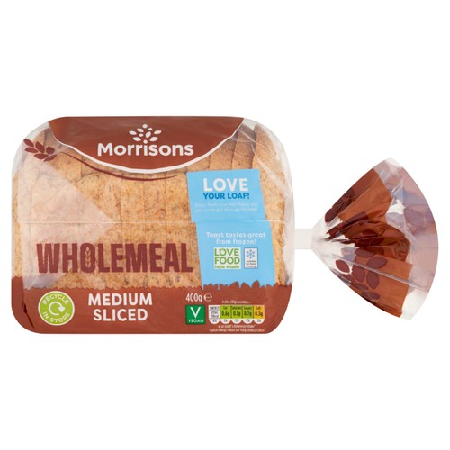 Morrisons Medium Wholemeal Bread
