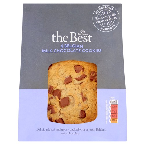 Morrisons The Best Belgian Milk Chocolate Cookies