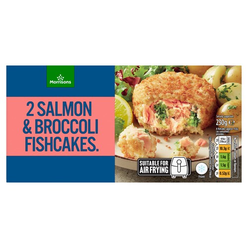 Morrisons 2 Salmon & Broccoli Fish Cakes