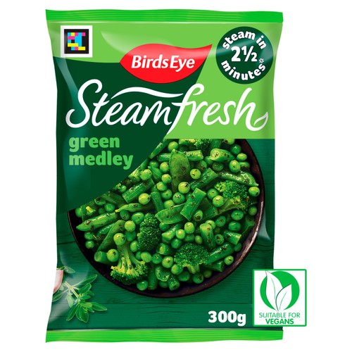 Birds Eye Steamfresh 2 Green Medley Steam Bags 300g